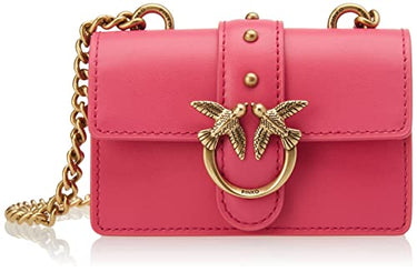 Pinko Damen Love One Micro C Vitello Seta Tasche, N17q_Ch-Antique Gold Rübe im Sale